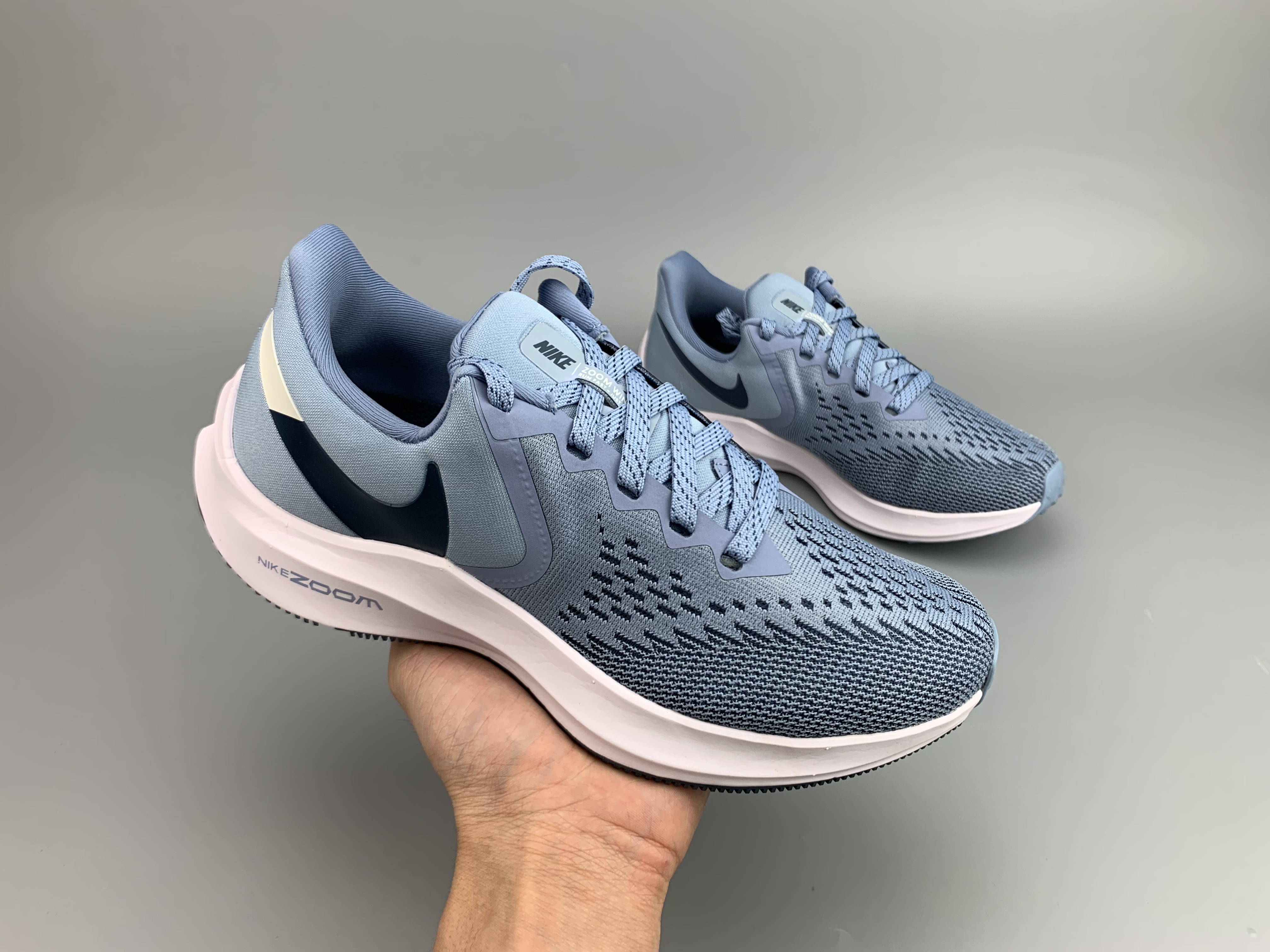 Nike Air Zoom V6 Light Blue Black Running Shoes For Women